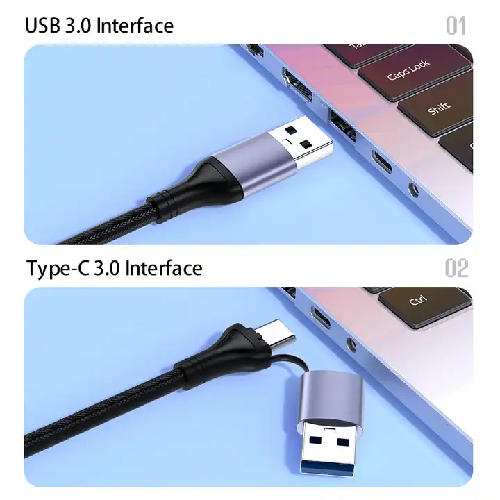 Dây, cáp chuyển USB/ USB-C sang HDMI dùng cho Livestream hỗ trợ 4K Veggieg V-Z632